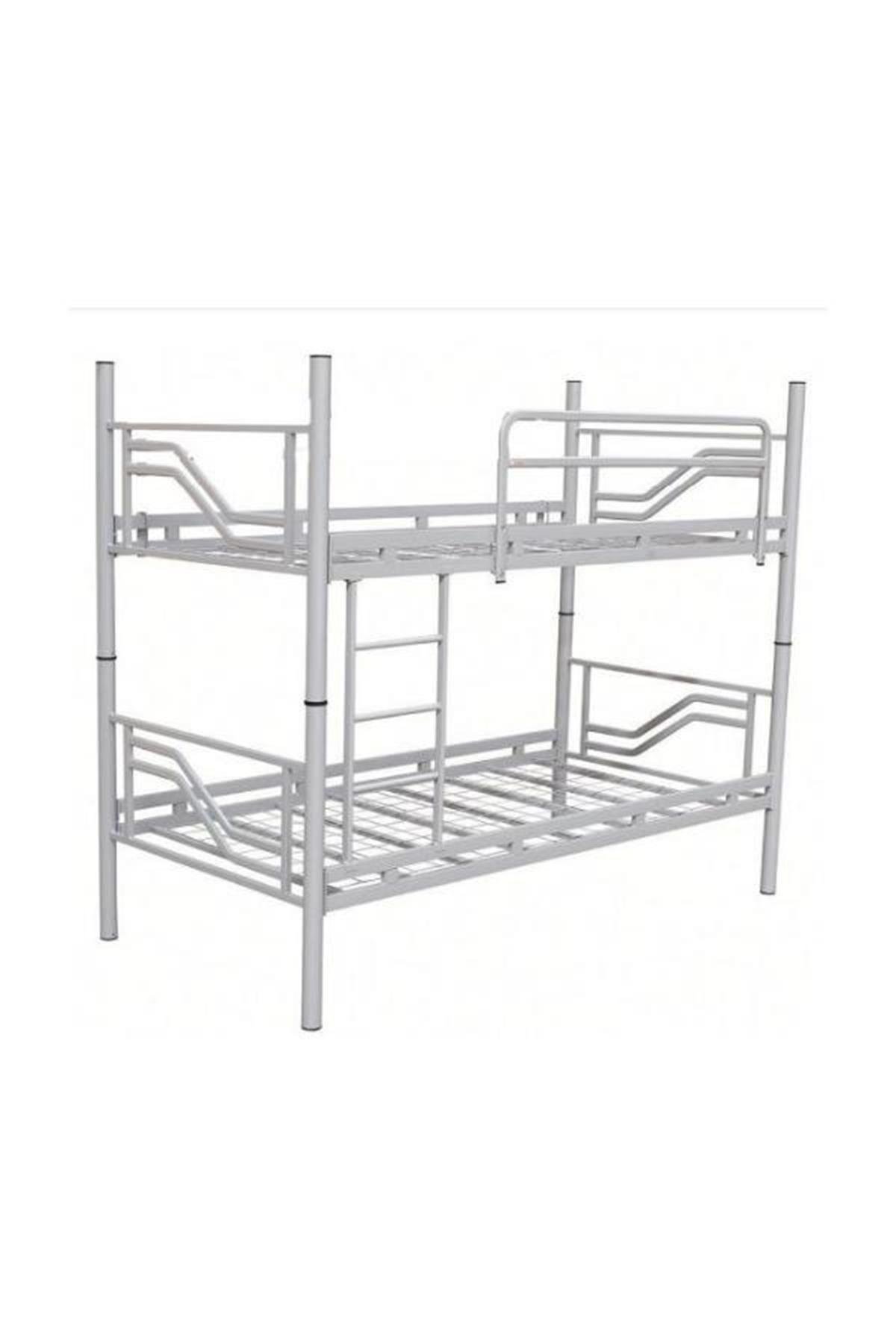 Personel Ranzası 90x190 Solid Gri RenkliPersonel Ranzası Bodrum Hijyen