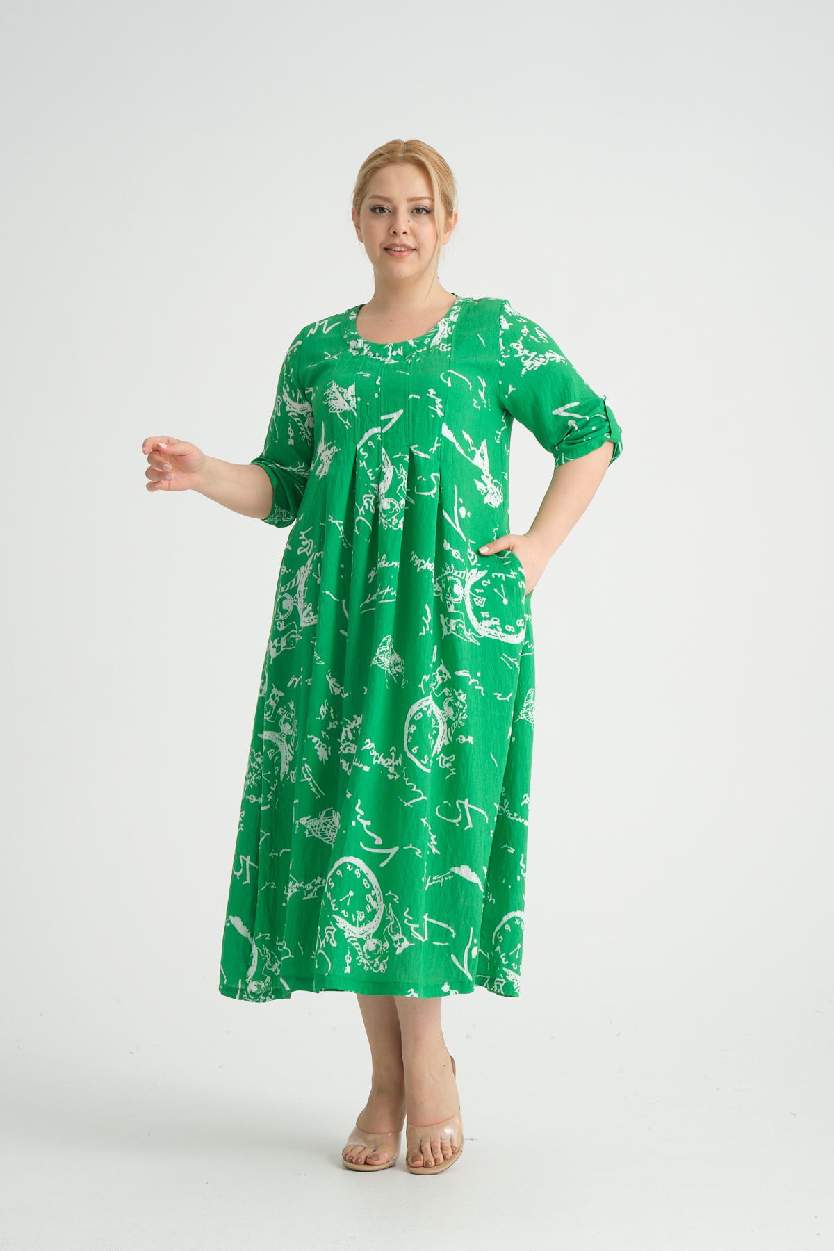 23055-1 ELBISE YESIL