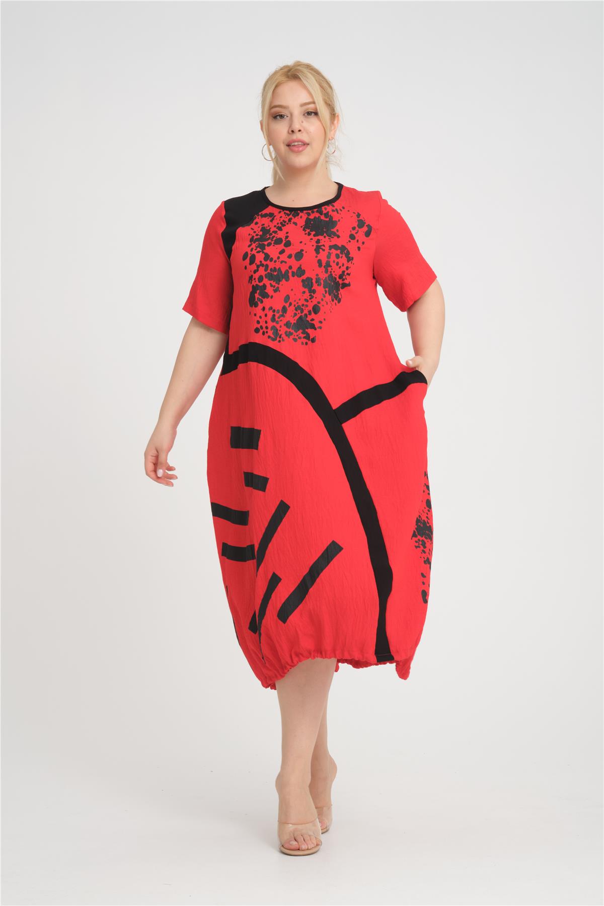 24350 KIRMIZI ELBISE