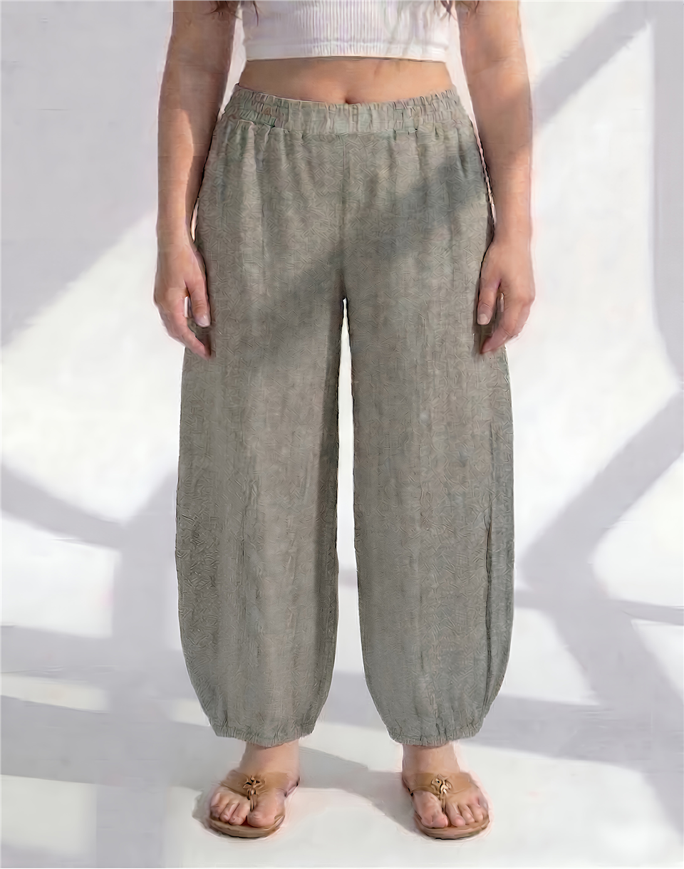 24377 BÜKÜMLÜ İTALYAN KETEN PANTOLON