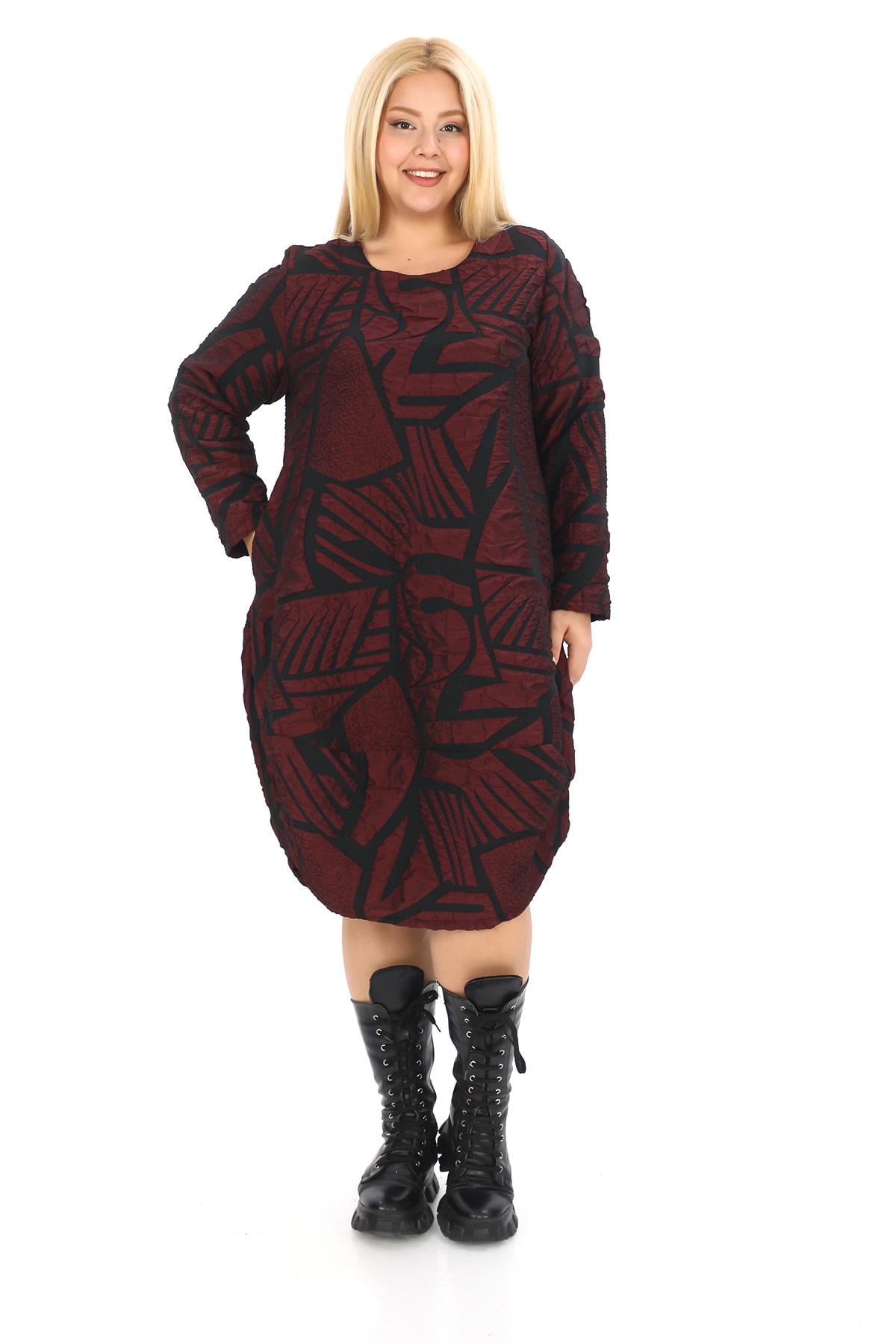24635 ELBISE BORDO