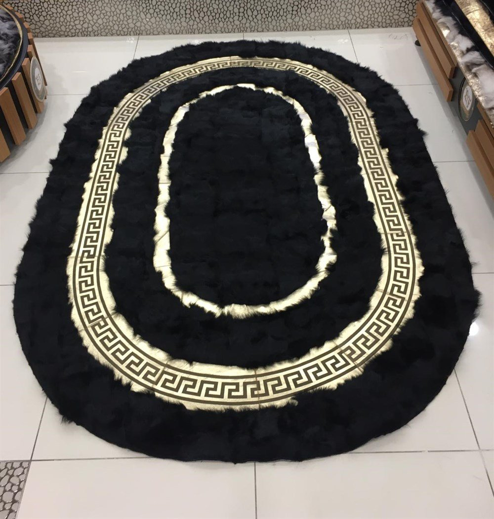Bienna Fur Kaymaz Taban Altın Bordür Toscana Halı / Kilim