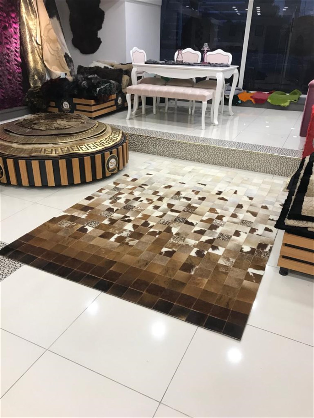 Naturel kahve geçişli dana derisi