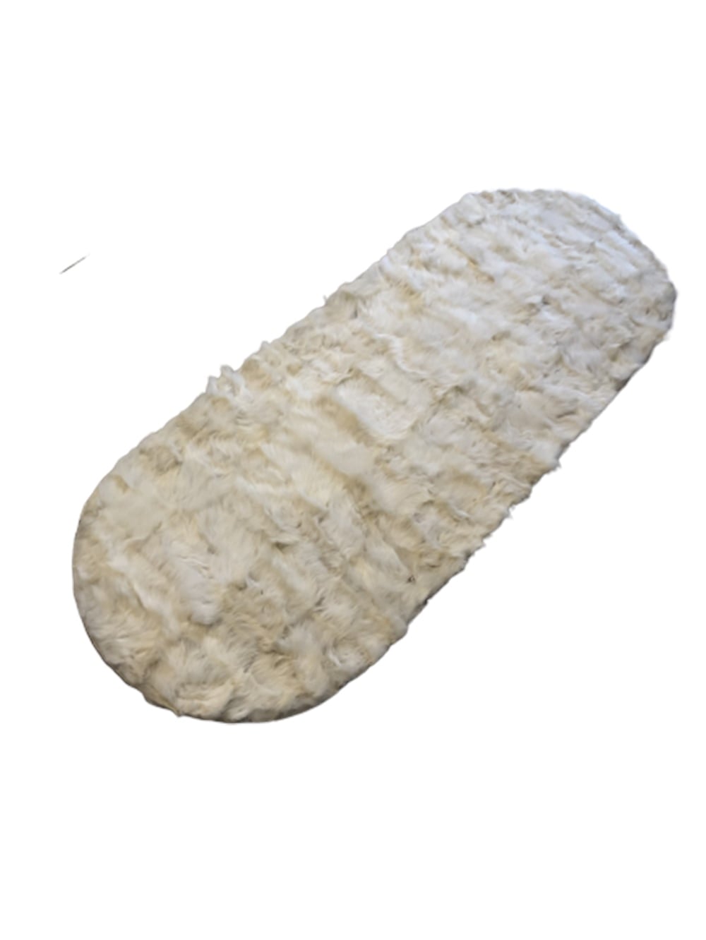 Beyaz Renk Toskana Oval Halı