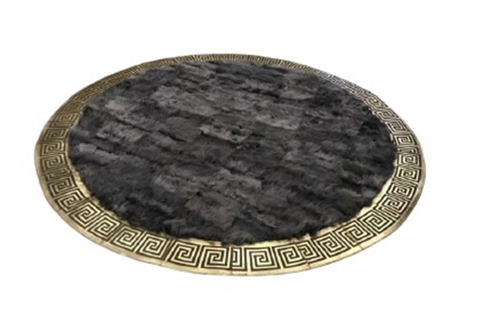 Bienna Fur El Dokuması Gold Bordür Doğal Toskana Halı / Kilim
