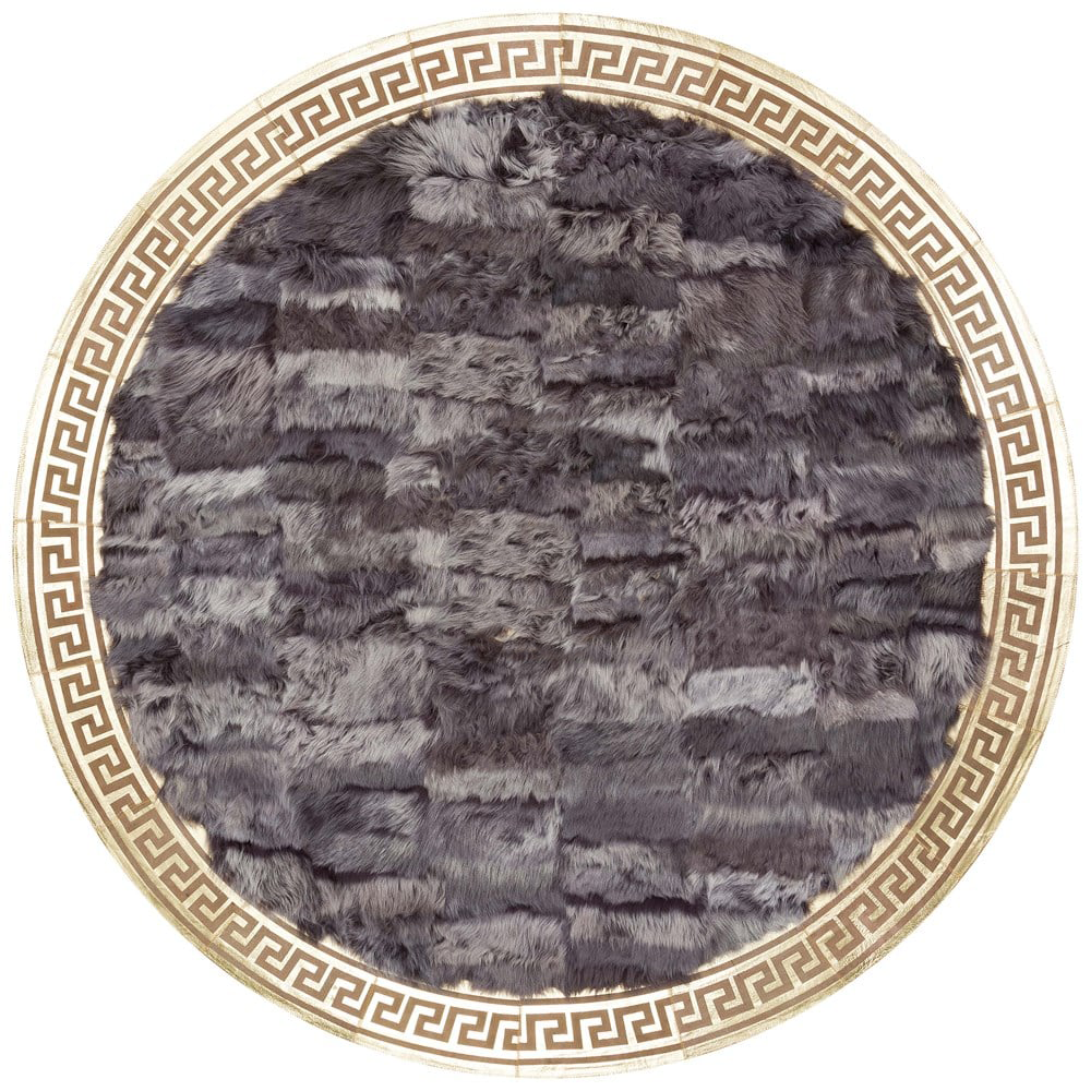 Bienna Fur Kaymaz Taban Altın Bordür Bordo & Altın Bordür  Natürel Toscana Halı / Kilim