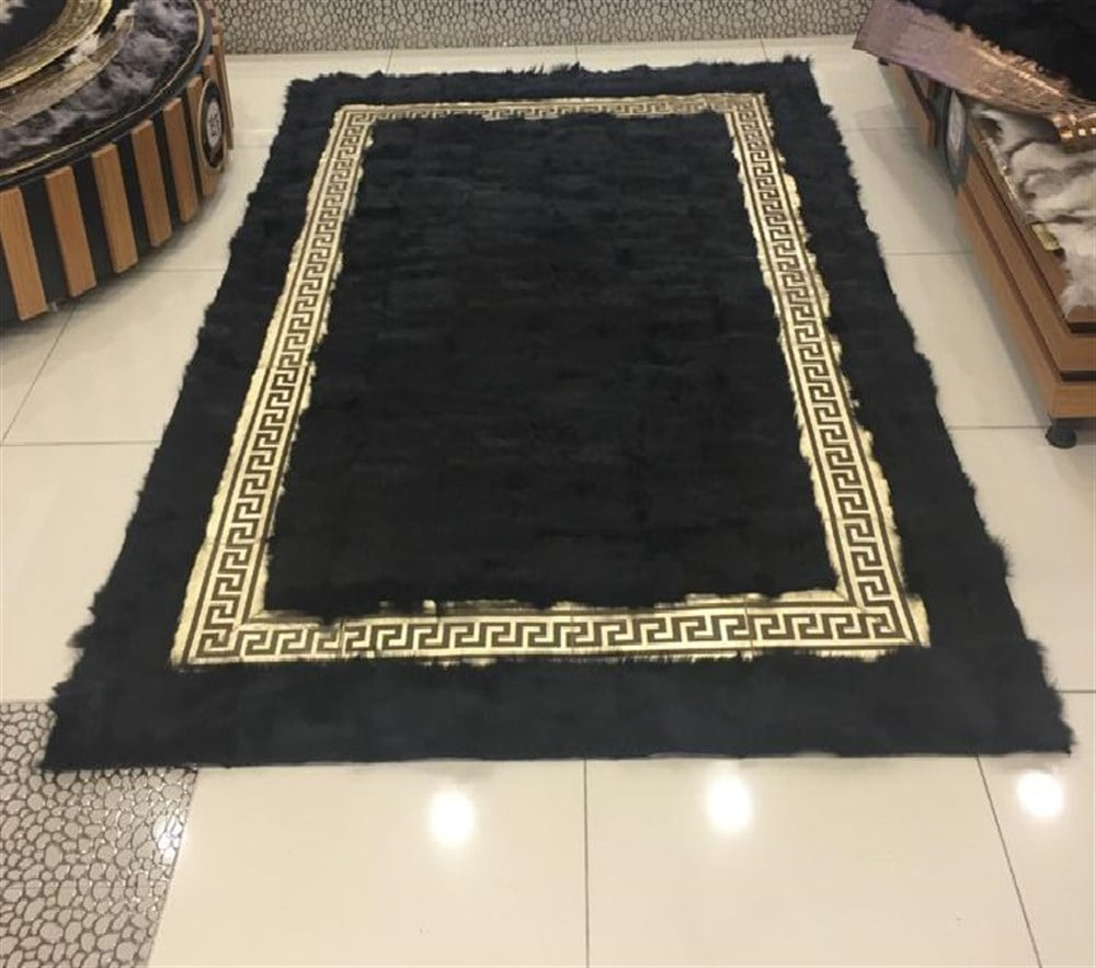 Bienna Fur Kaymaz Taban Altın Bordür Toscana Halı / Kilim