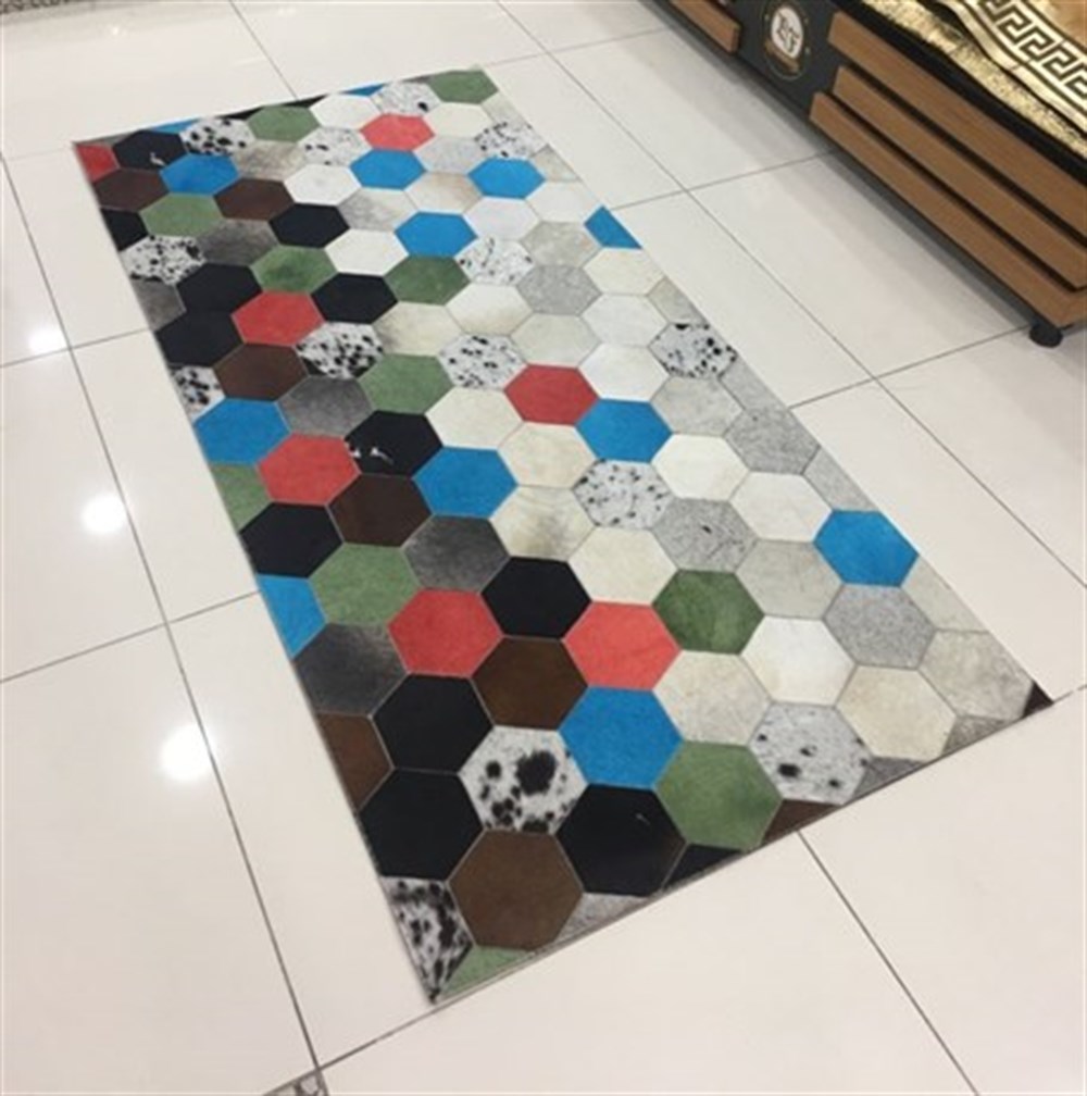 Bienna Fur Kaymaz Taban Doğal Deri Halı / Kilim