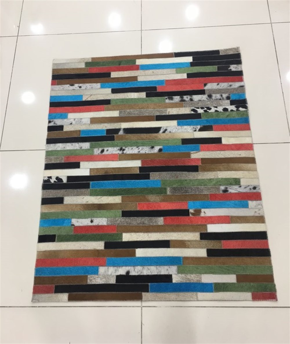 Bienna Fur Kaymaz Taban Doğal Deri Halı / Kilim