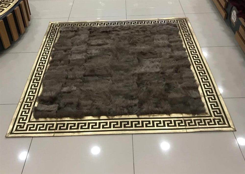 Bienna Fur Kaymaz Taban Gold Bordür Doğal Toskana Halı / Kilim
