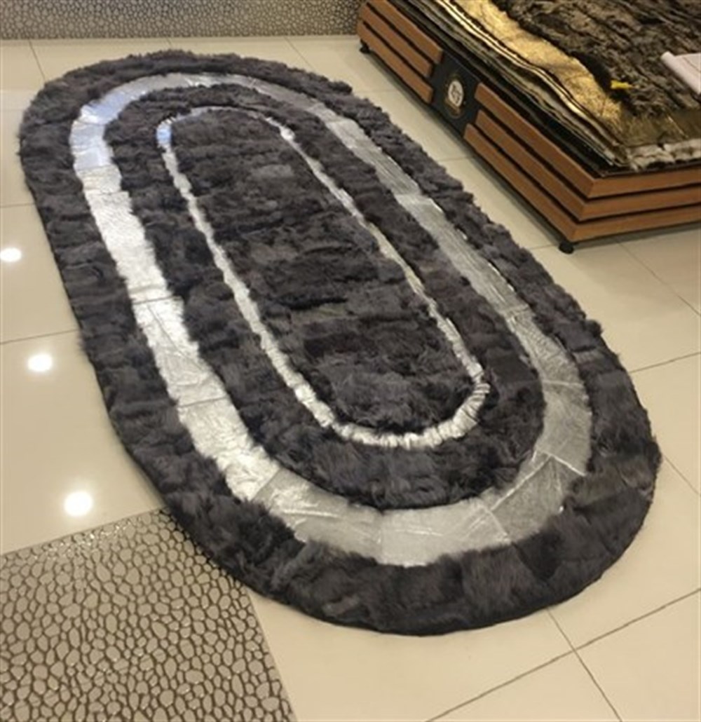 Bienna Fur Kaymaz Taban Gri & Gümüş Bordür Toscana Halı / Kilim