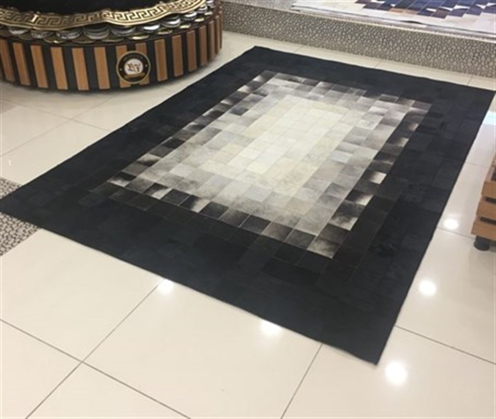 Bienna Fur Kaymaz Taban Natürel Dana Deri Halı / Kilim 