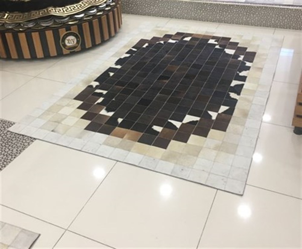 Bienna Fur Kaymaz Taban Natürel Dana Deri Halı / Kilim 