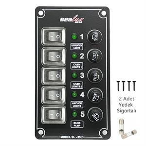 Sealux Switch Panel Tekne Kontrol Paneli Dikey 12/24v 