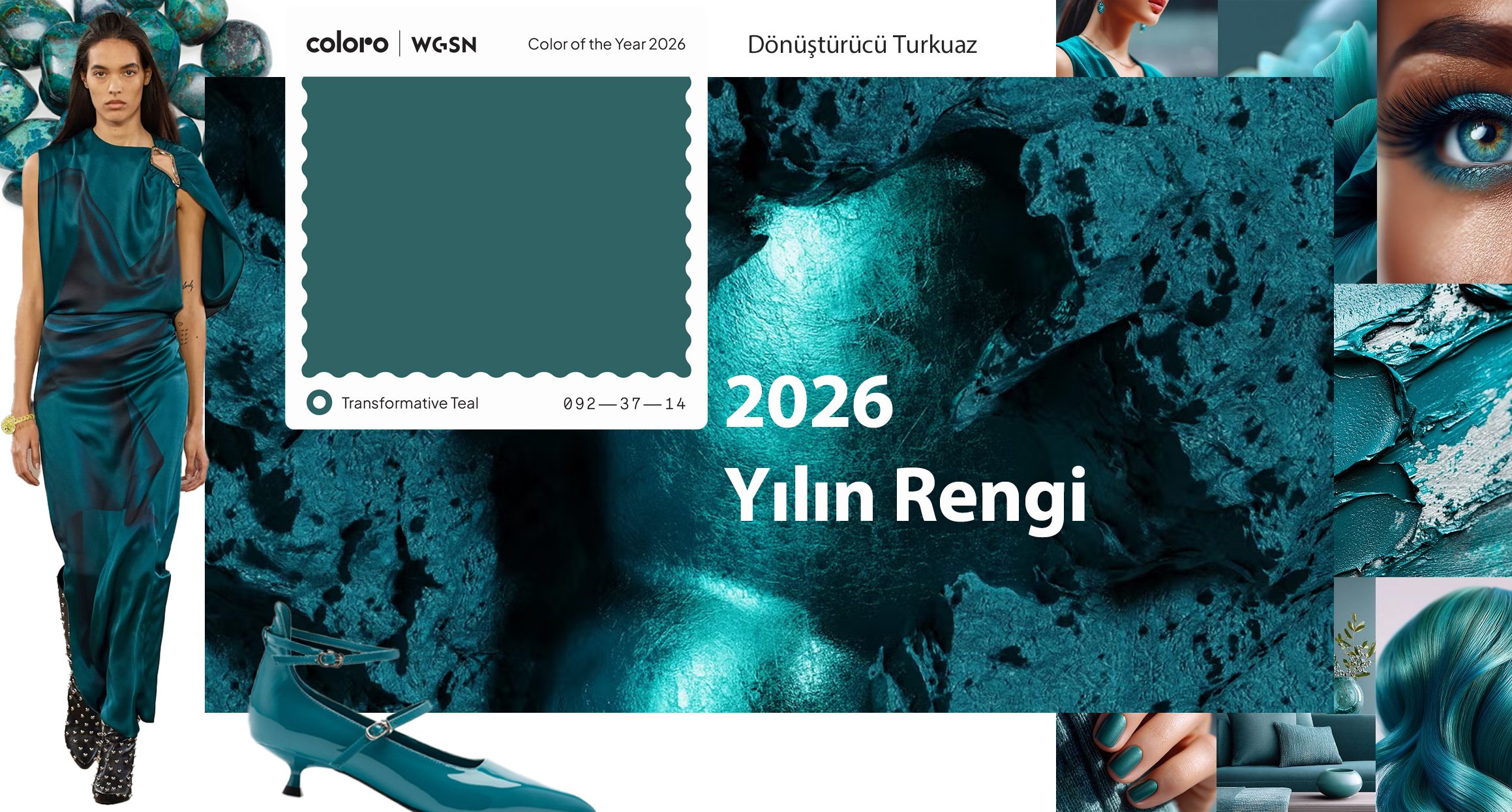 WGSN 2026 Yılın Rengi: TRANSFORMATIVE TEAL