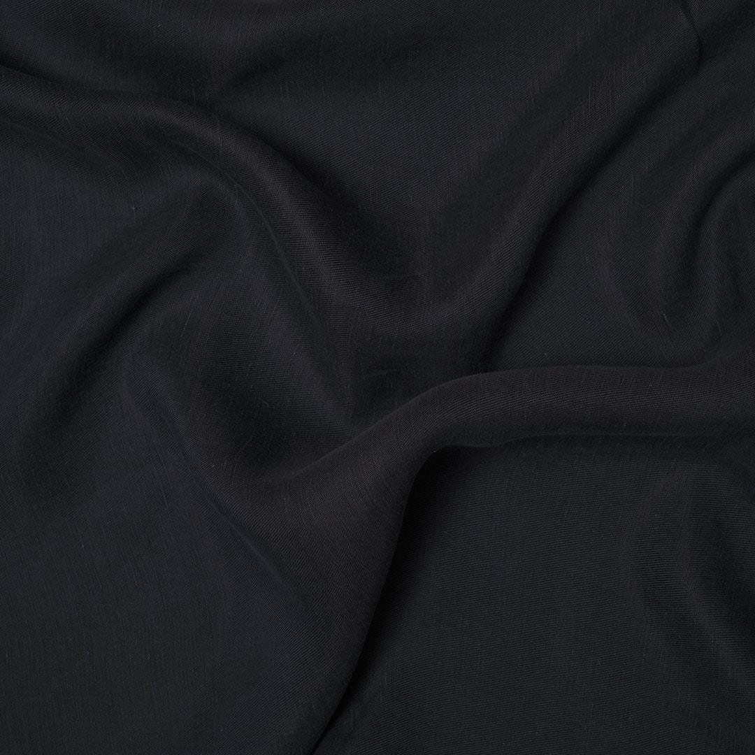 %100 Doğal Fancy Keten Kumaş Lacivert 01