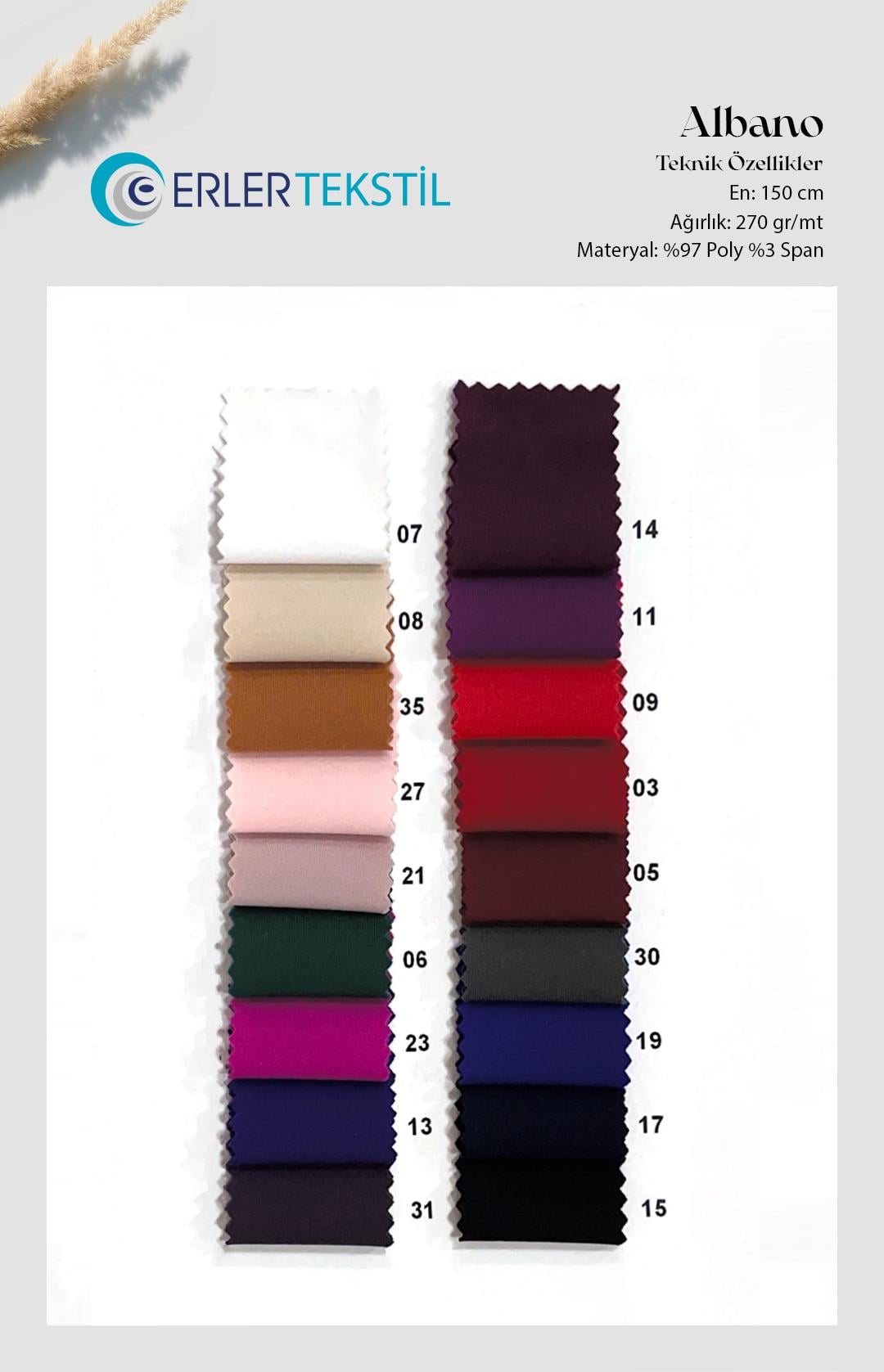 Albano Örme Kumaş Kartela