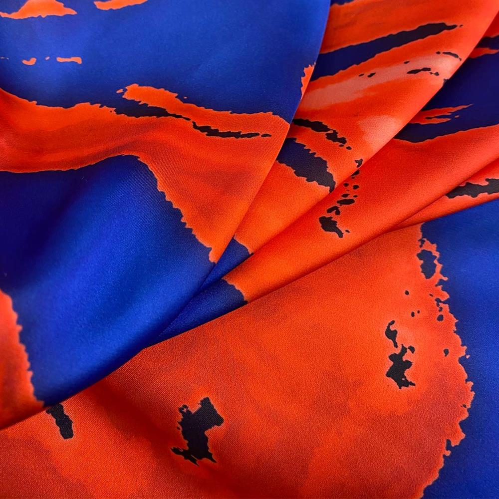 Bahama Saten Emprime Kumaş BHSE06