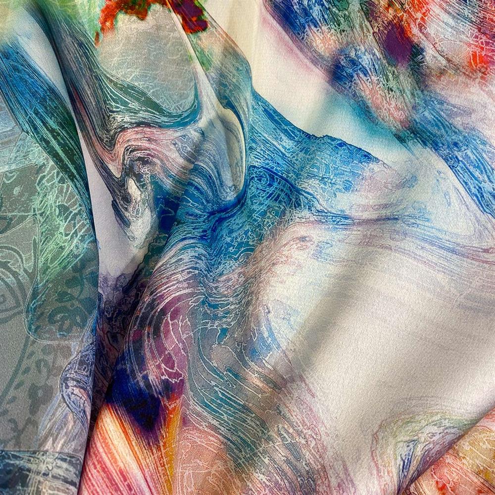 Bahama Saten Emprime Kumaş BHSE07