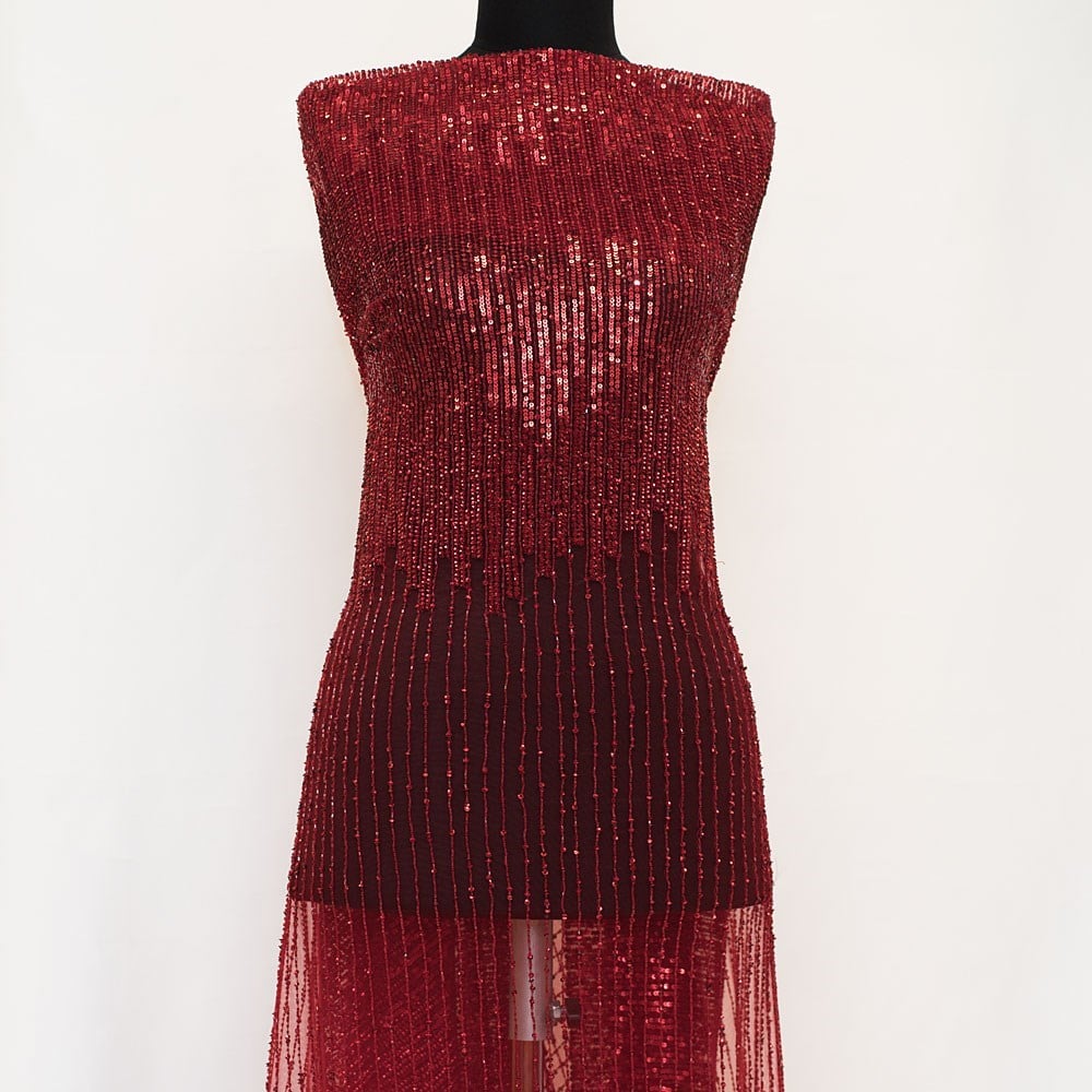 Çizgili Hindistan İşleme Kumaş