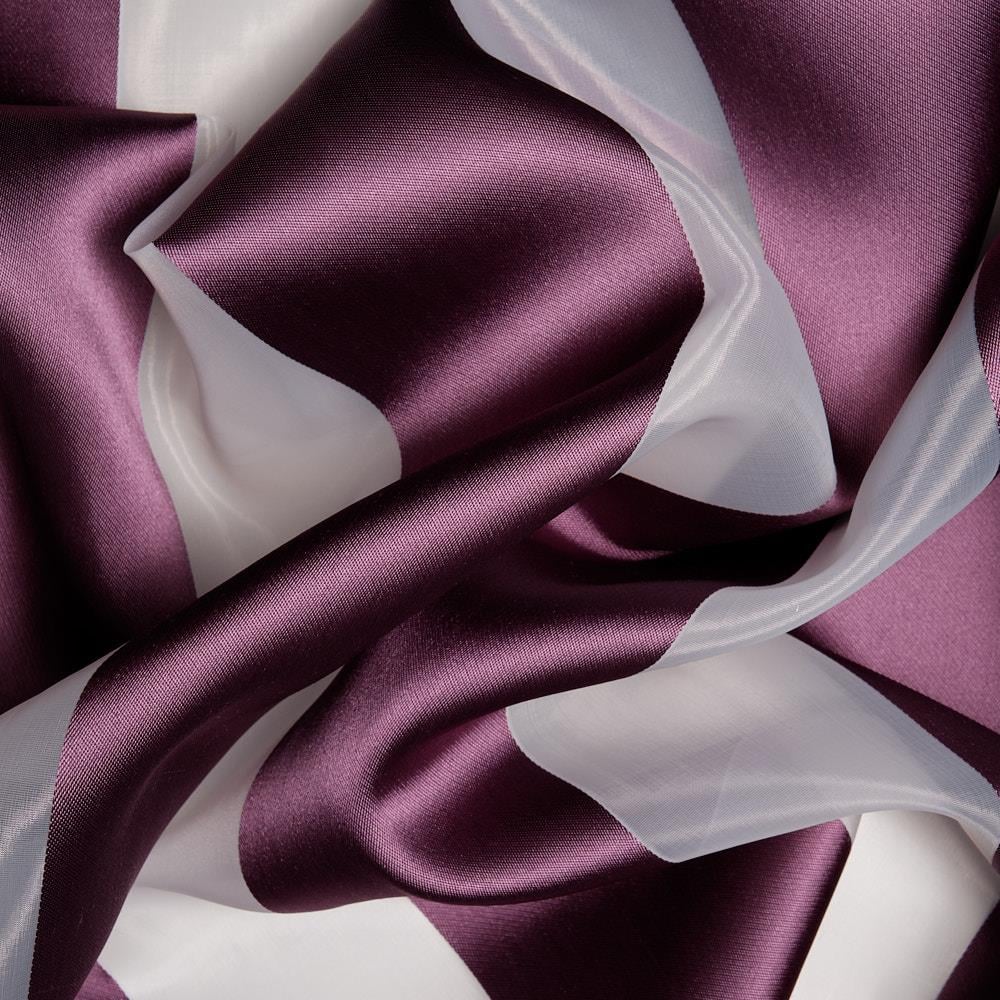 Çizgili Organze Beyaz Mürdüm 05