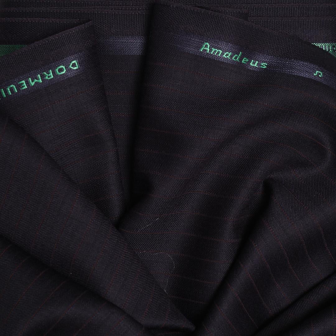 Dormeuil Kumaş Lacivert Bordo Çizgi 301681-30