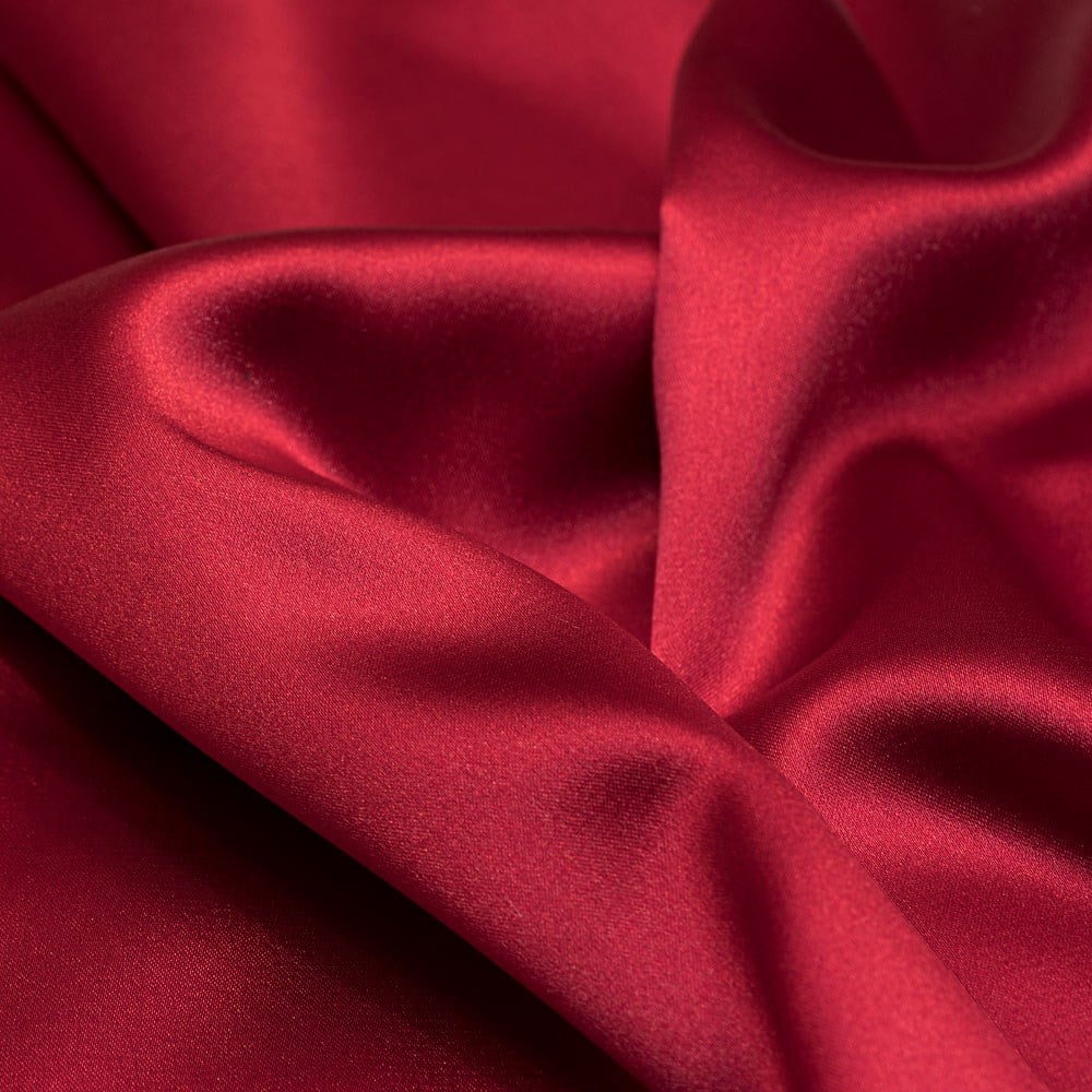 İnce Mikro Saten Kumaş Kırmızı