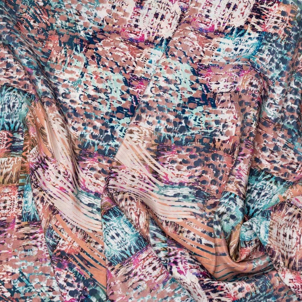 İtalyan İpek Krep De Chine Emprime 05