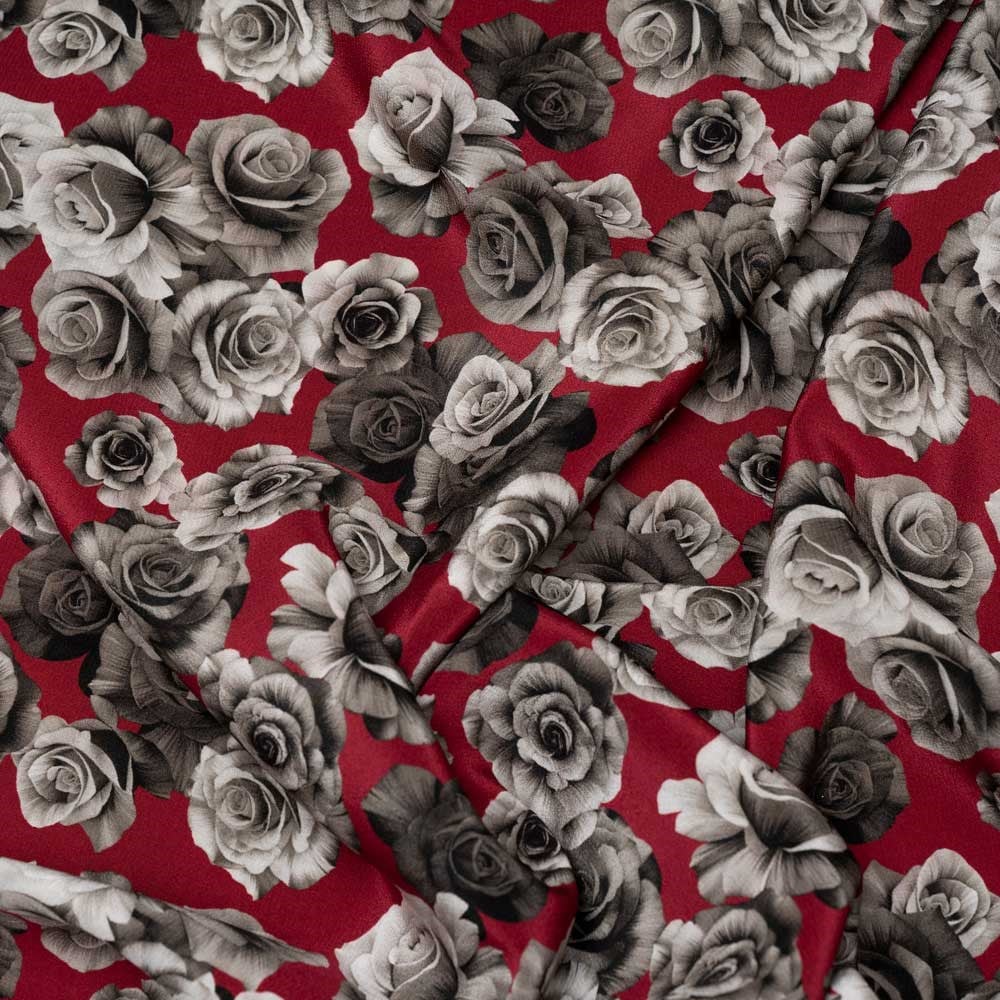 İtalyan İpek Krep De Chine Emprime 14