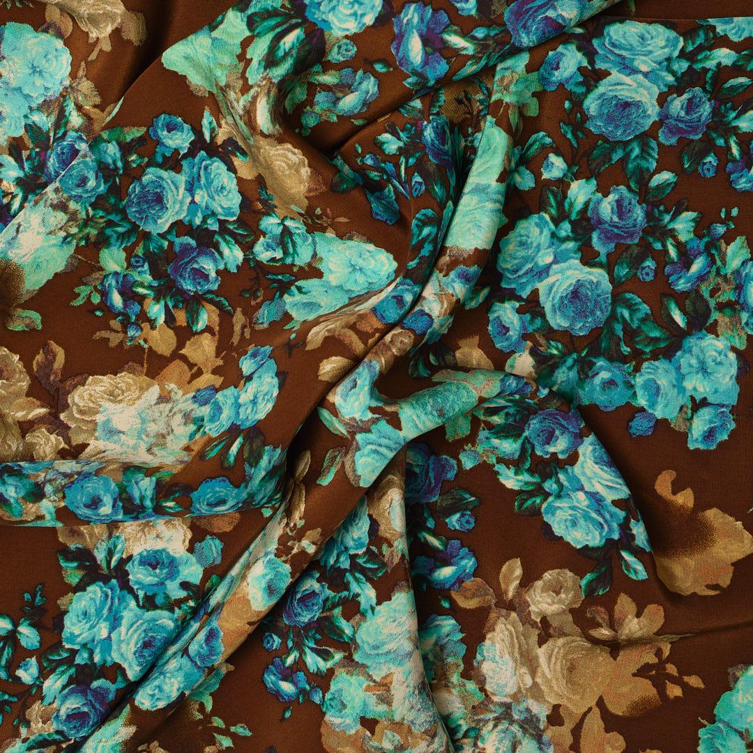 İtalyan İpek Krep De Chine Emprime 15