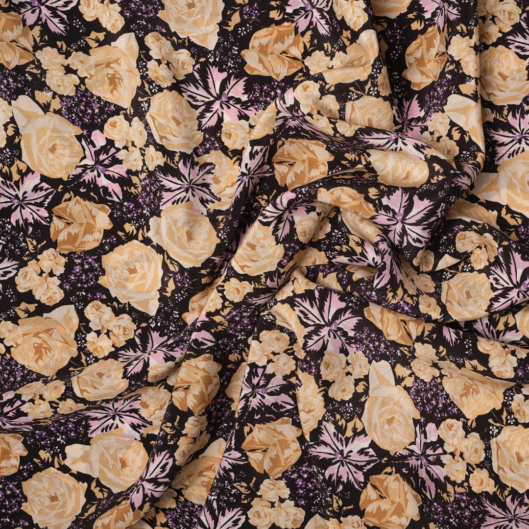 İtalyan İpek Krep De Chine Emprime 36