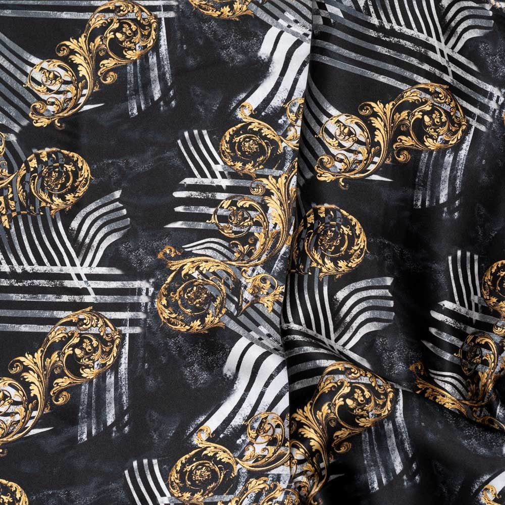 İtalyan İpek Saten Emprime 15