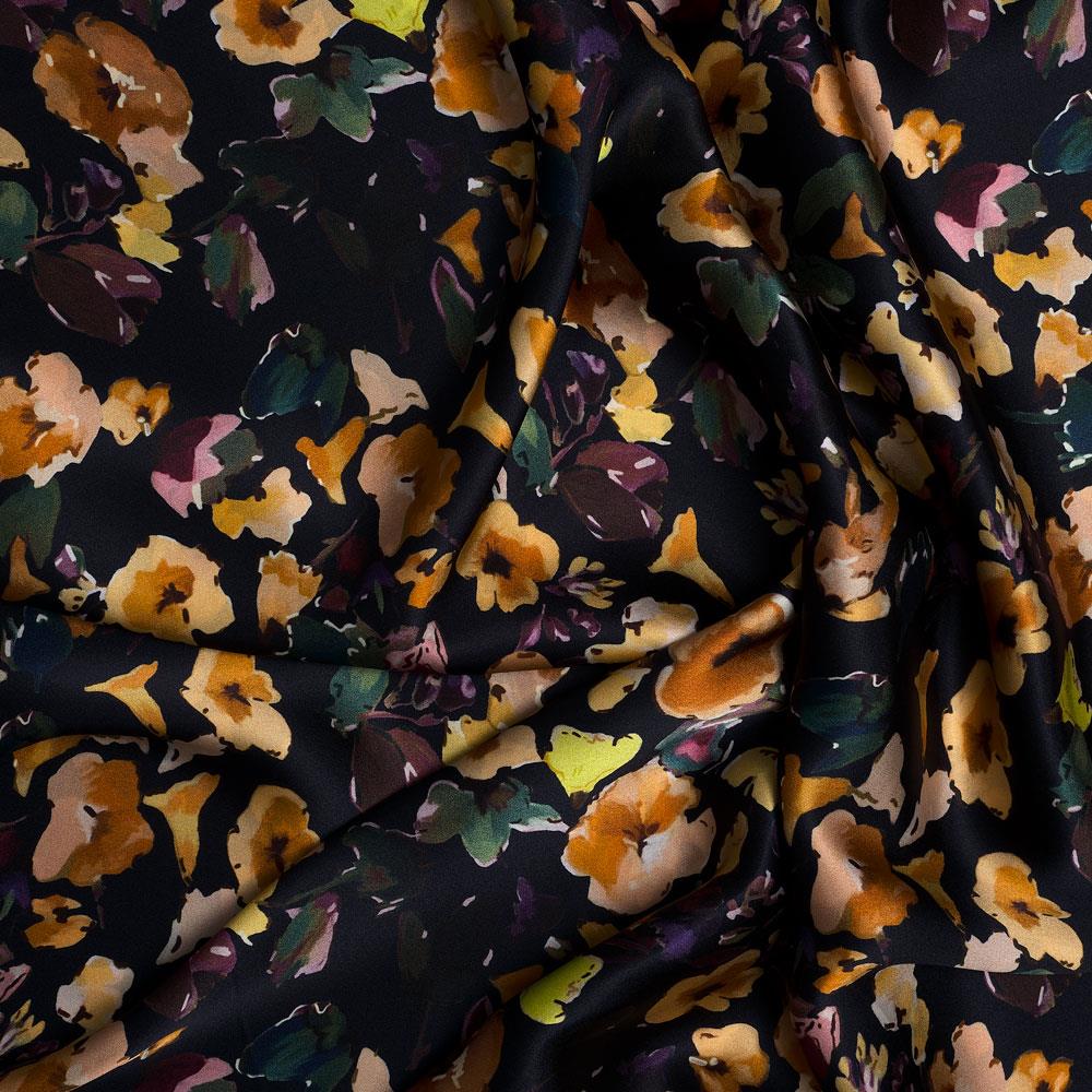 İtalyan İpek Saten Emprime 50