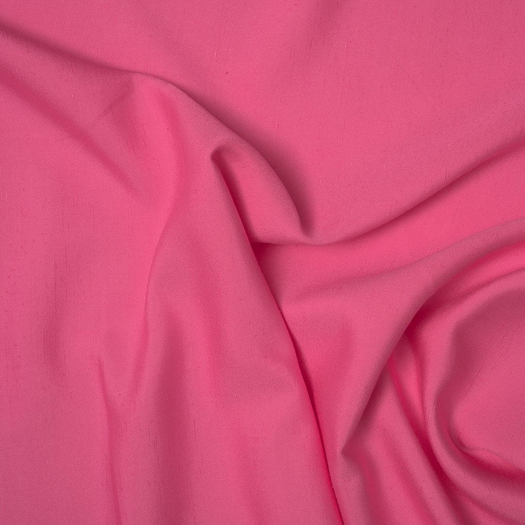 İtalyan İpekli Keten Kumaş Pembe 06