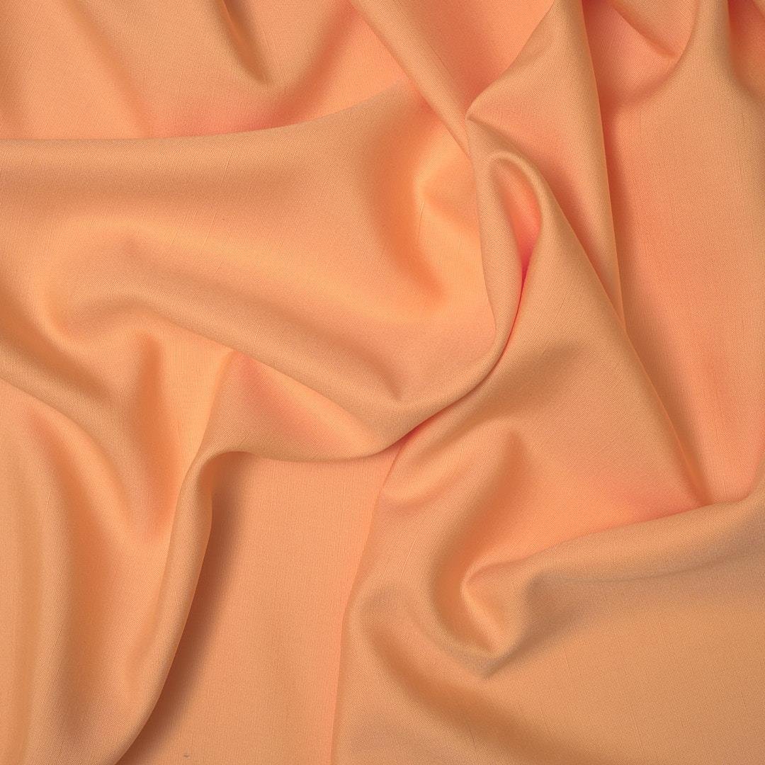 İtalyan İpekli Keten Kumaş Şeftali 08