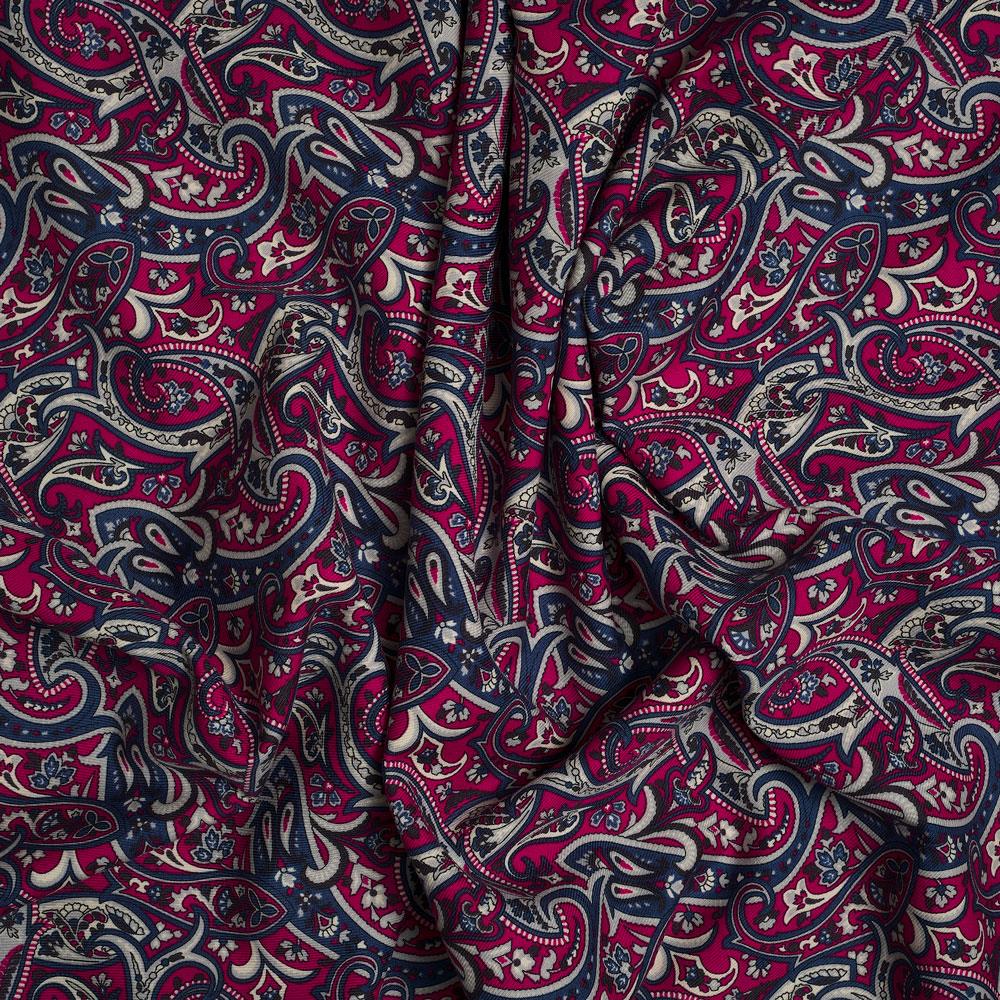 İtalyan Yün Vual Emprime Kumaş 04