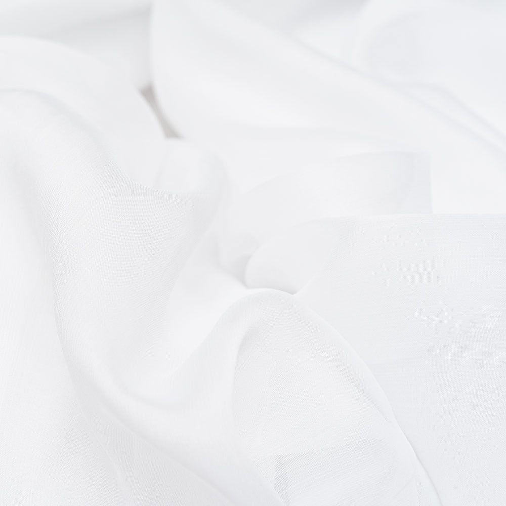 Janjan Şifon Kumaş Beyaz