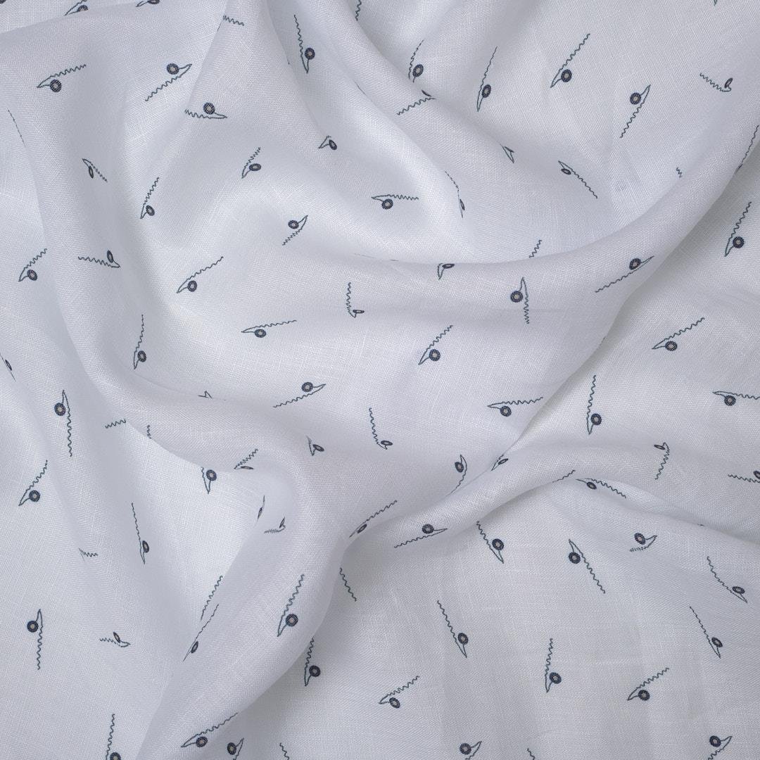 Keten Emprime Kumaş 01