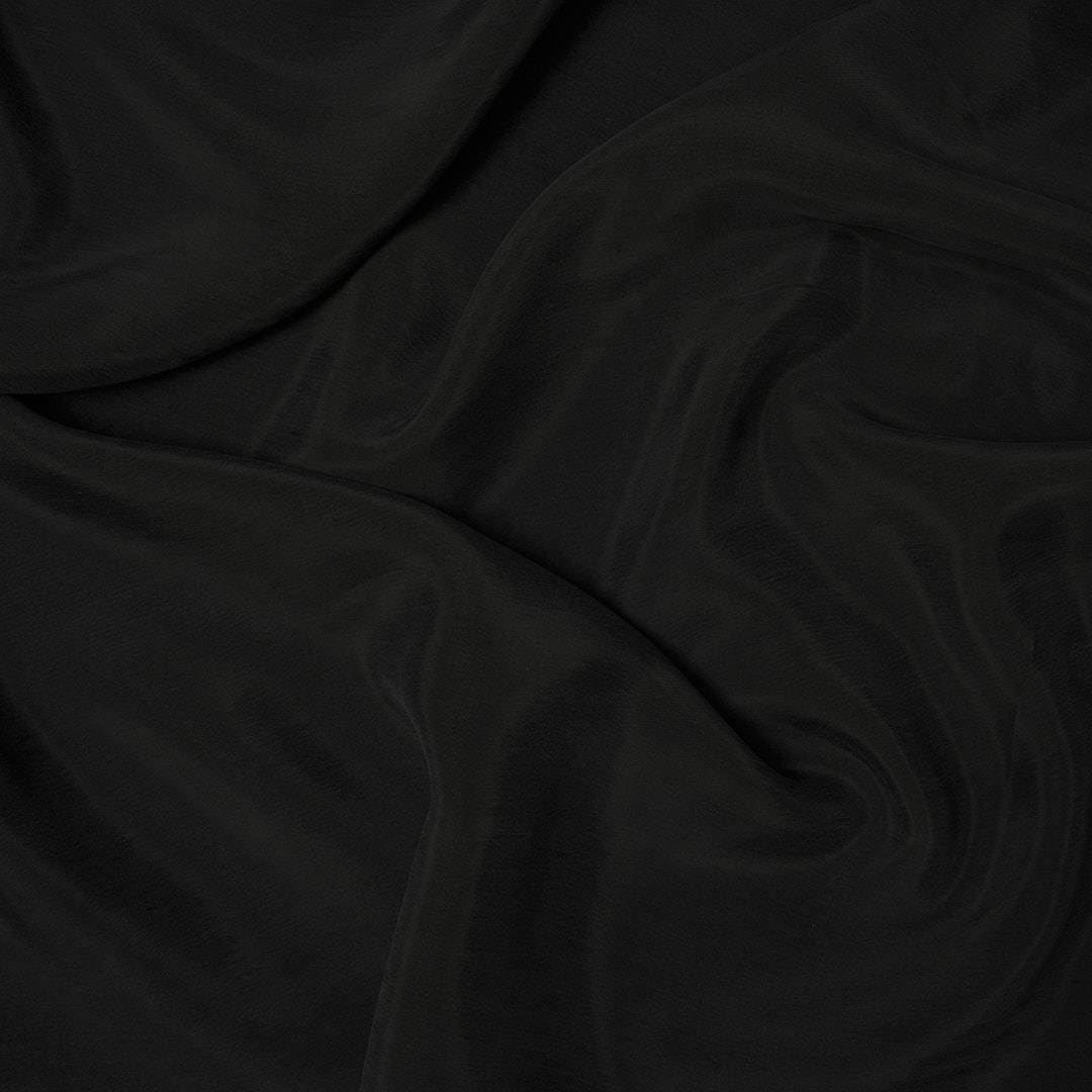 Kupra (Cupro) Kumaş Siyah 05