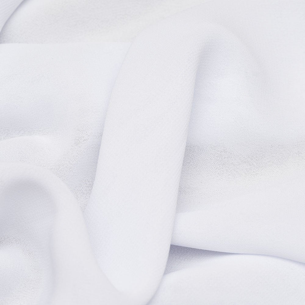 Multi Şifon Kumaş Beyaz 01