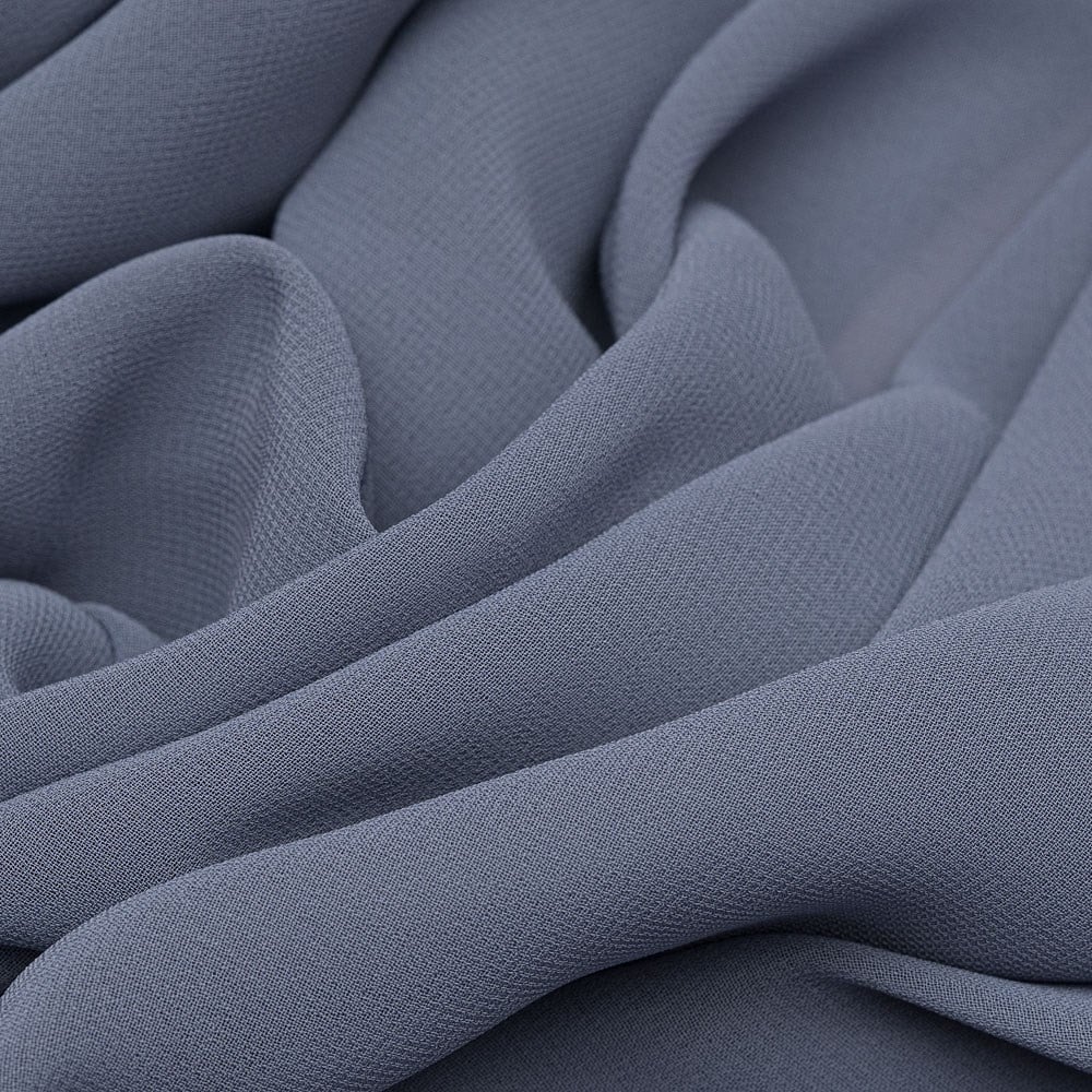 Multi Şifon Kumaş Gri Mavi 255