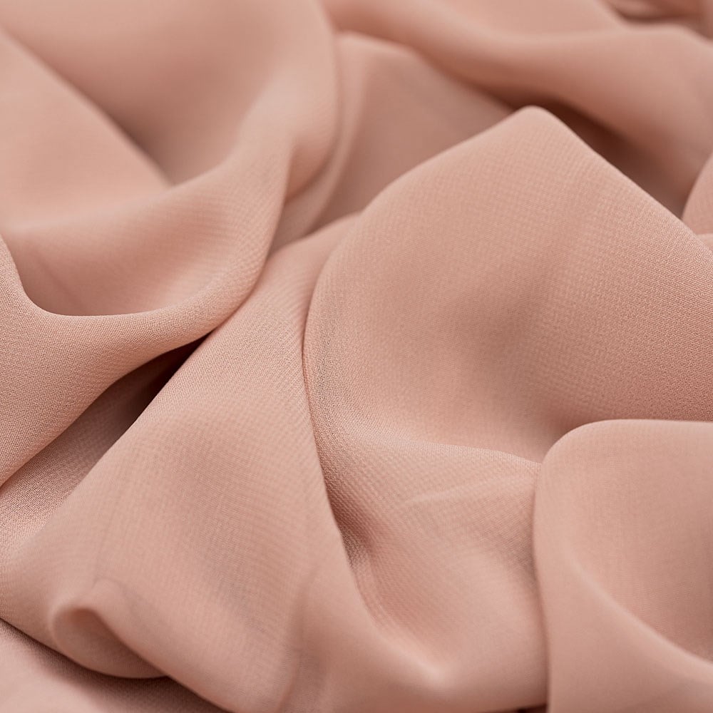 Multi Şifon Kumaş Koyu Bej