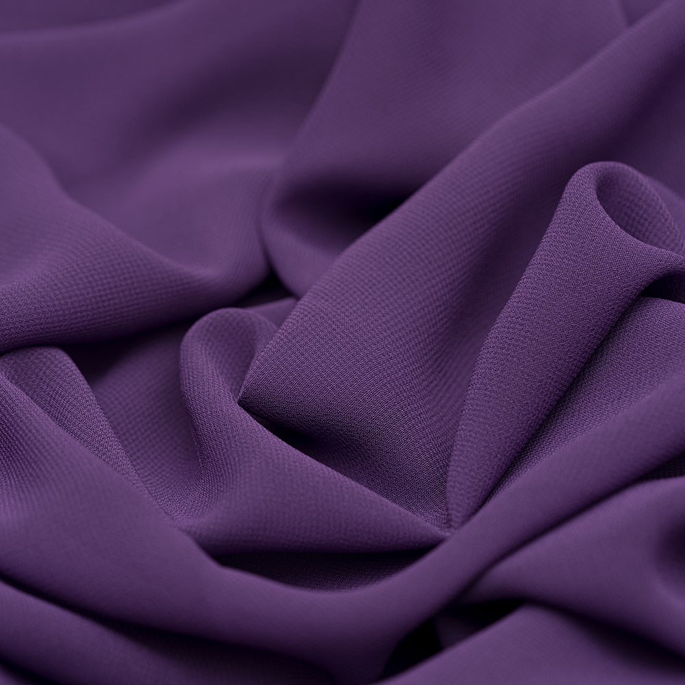 Multi Şifon Kumaş Mor