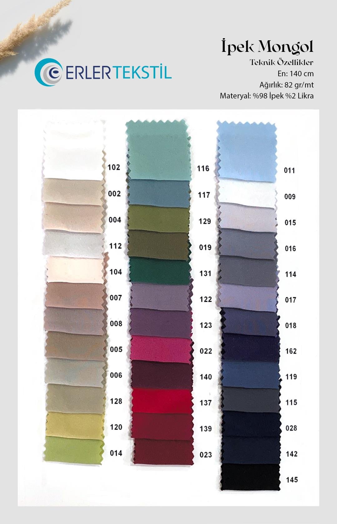 Saf İpek Mongol (37 Renk)