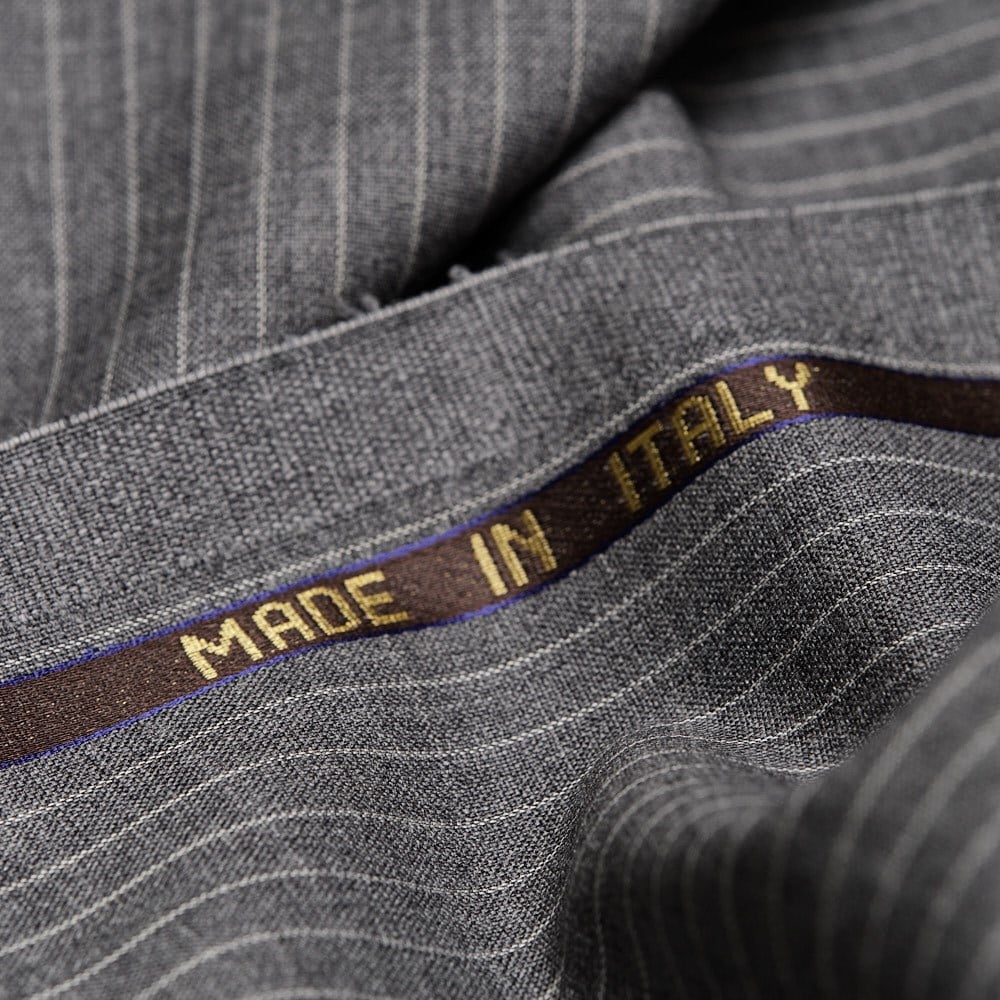 Vitale Barberis Takımlık Gri Ekru Çizgili 33