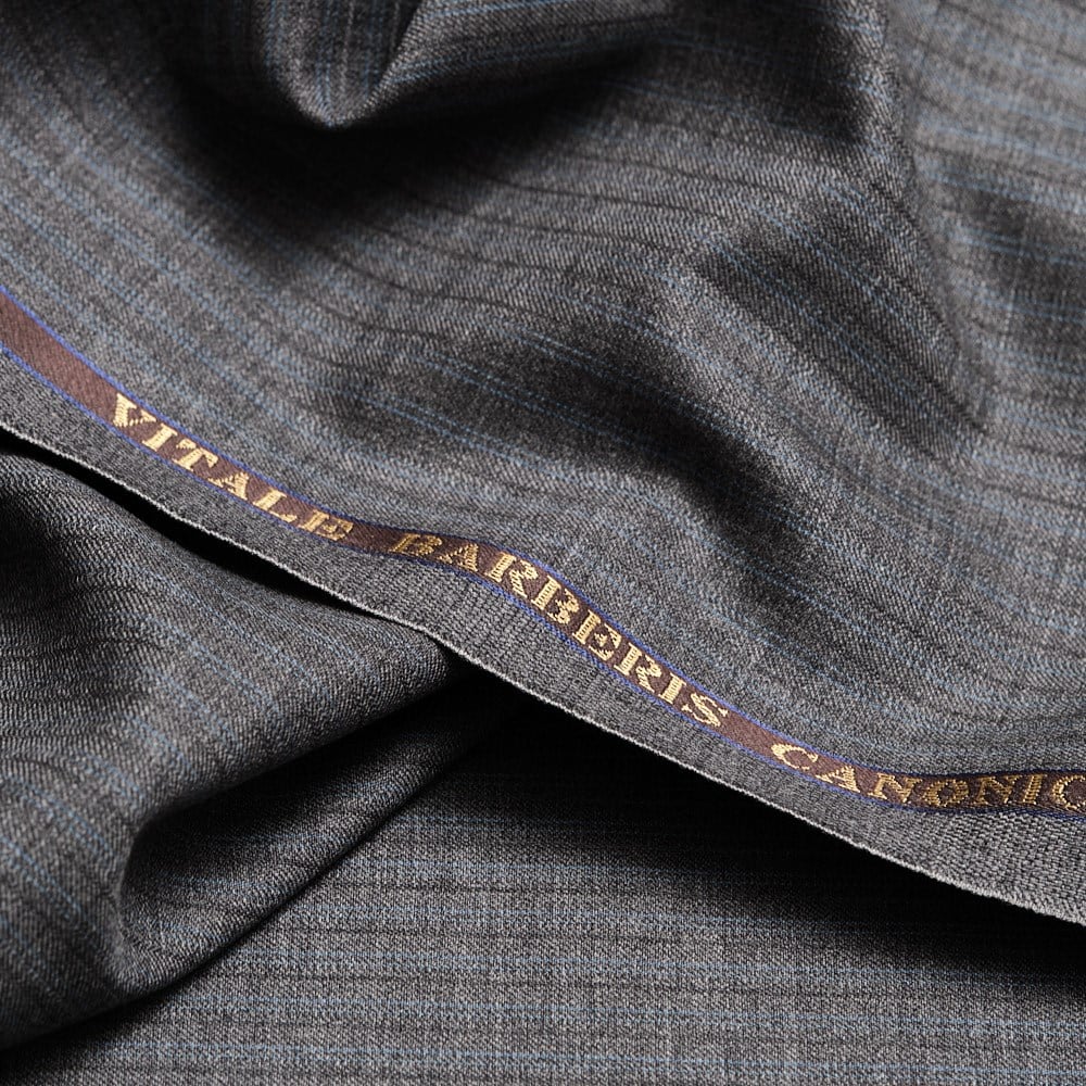 Vitale Barberis Takımlık Gri Mavi Taba Çizgi 27