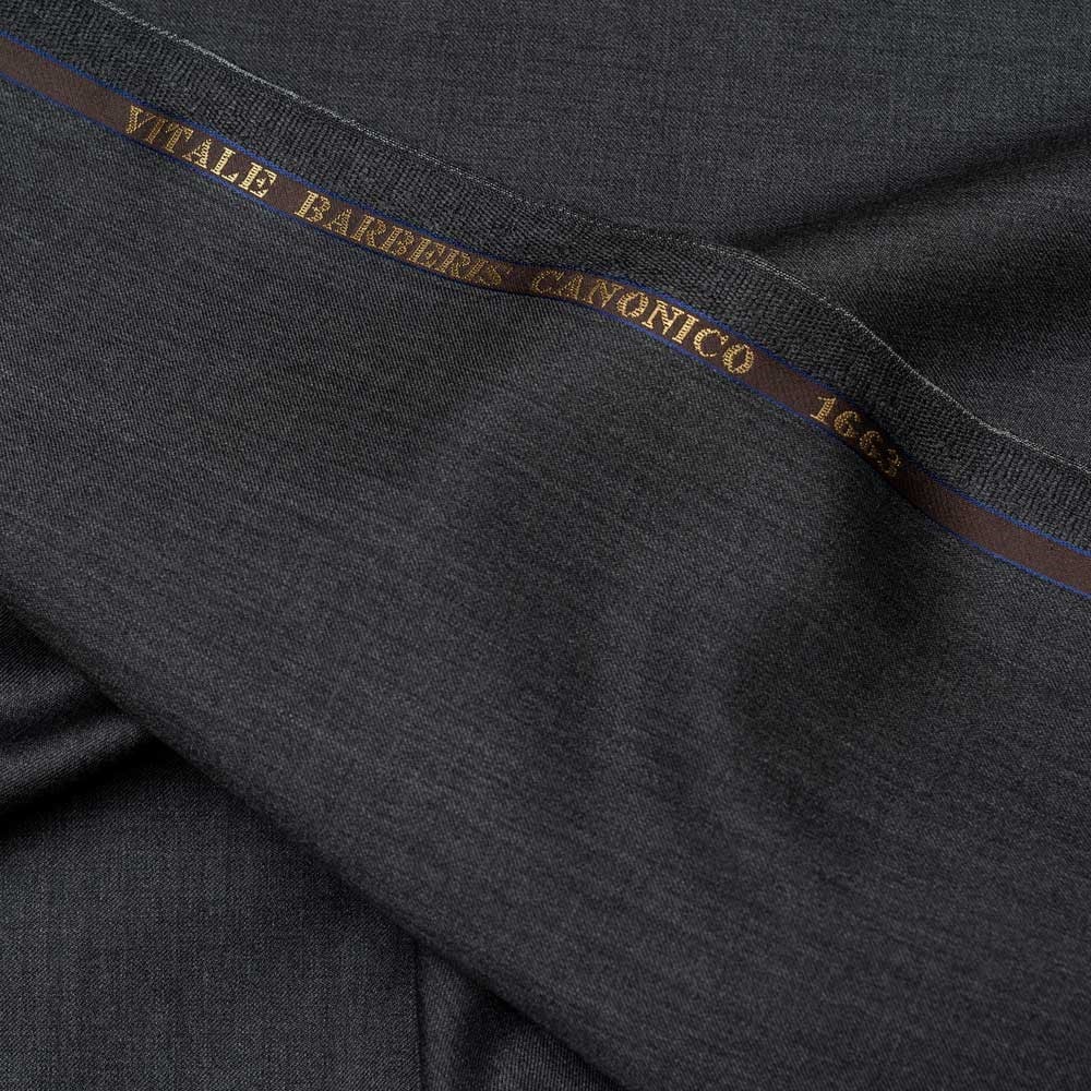 Vitale Barberis Yün Gabardin Orta Gri 04