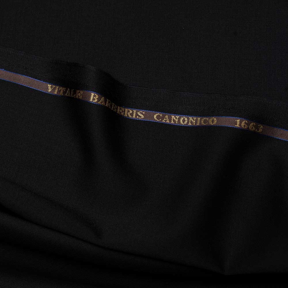 Vitale Barberis Yün Gabardin Siyah 06