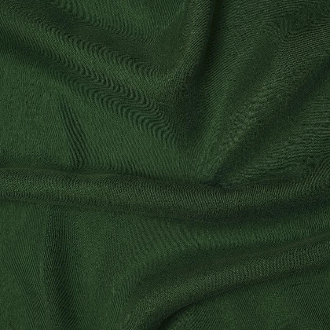 %100 Doğal Fancy Keten Kumaş Çimen Yeşili 10