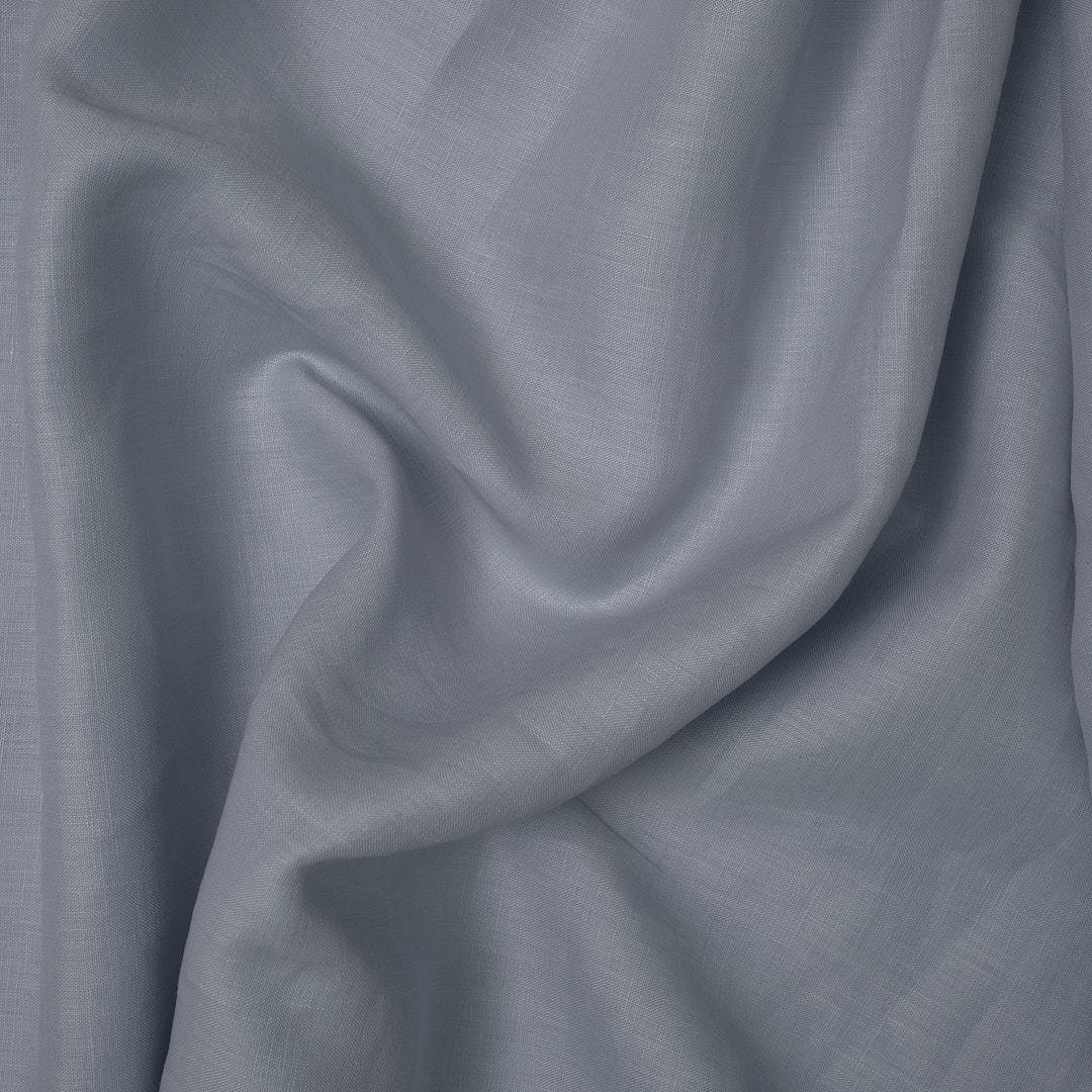 %100 Keten Kumaş Bebe Mavi 3020